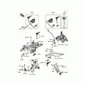 Схема вузла: Замок запалювання для Kawasaki KLE650 Versys 650 ABS