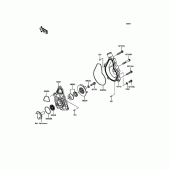 Схема вузла: Водяний насос для Kawasaki EX650 Ninja 650 ABS