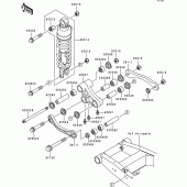 Схема вузла: Підвіска/амортизатор для Kawasaki ZR750 ZR-7