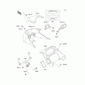 Схема узла: Облицовочные элементы для Kawasaki EX250 ZZR250