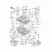 Схема вузла: Картер двигуна для Kawasaki KLE400