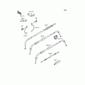 Схема узла: Тросики для Kawasaki BJ250 Estrella