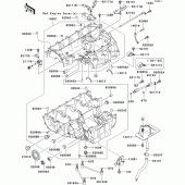 Схема вузла: Картер двигуна (1/2) для Kawasaki ZX1200 Ninja ZX-12R