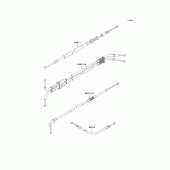 Схема узла: Тросики для Kawasaki ZX1200 Ninja ZX-12R