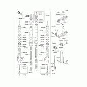 Схема вузла: Передня вилка(1/2) для Kawasaki KX85 KX85