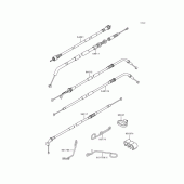 Схема вузла: Троси для Kawasaki ZX600 Ninja ZX-6