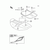 Схема вузла: Сидіння для Kawasaki ZR400 ZRX-II