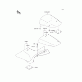 Схема узла: Сиденье для Kawasaki ZX1200 Ninja ZX-12R