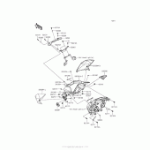 Схема вузла: Облицювальні елементи для Kawasaki ZR800 Z800