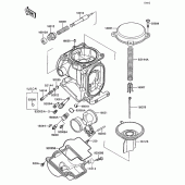 Схема вузла: Комплектуючі карбюратора (&nami.015042) для Kawasaki ZX1100 Ninja ZX-11