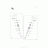 Схема узла: Клапан(ы) для Kawasaki ZX1400 Ninja ZX-14R