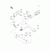 Схема узла: Переключатель передач для Kawasaki ZX600 ZZ-R600