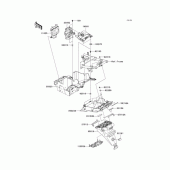 Схема вузла: Заднє крило для Kawasaki ZR1200 ZRX1200 DAEG
