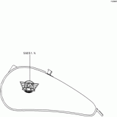 Схема вузла: Decals(en500-c1/c2/c3) для Kawasaki EN500 Vulcan 500 LTD