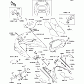 Схема вузла: Cowling(1/2) для Kawasaki ZX1100 ZZ-R1100