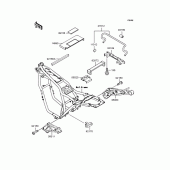 Схема вузла: Батарейний відсік для Kawasaki ZR400 ZRX