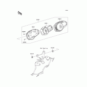 Схема вузла: Meter(s) для Kawasaki ZR750 Z750R ABS