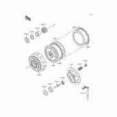 Схема узла: Сцепление для Kawasaki EX250 Ninja 250