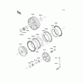 Схема вузла: Зчеплення для Kawasaki VN900 Vulcan 900 Custom