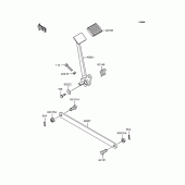 Схема вузла: Лапка гальма для Kawasaki BN125 Eliminator