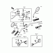 Схема вузла: Кермо для Kawasaki ZR750 Zephyr