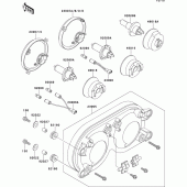 Схема вузла: Headlight(s) для Kawasaki ZX750 ZXR750R