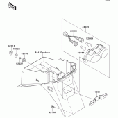 Схема вузла: Taillight(s) для Kawasaki ZR750 ZR-7