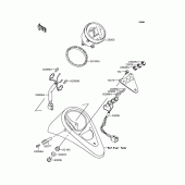 Схема узла: Панель приборов для Kawasaki VN400 Vulcan Classic