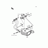 Схема вузла: Глушник для Kawasaki EX400 Ninja 400R ABS