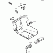 Схема вузла: Cowling lowers(ex500-b1) для Kawasaki EX500 GPZ500S