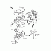 Схема узла: Панель приборов для Kawasaki ZR1200 ZRX1200S