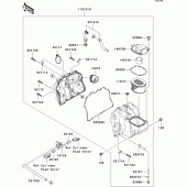 Схема вузла: Повітряний фільтр Kawasaki ZR1000 Z1000 ABS