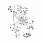 Схема вузла: Головка циліндра для Kawasaki KLX250 D-Tracker