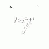 Схема узла: Подставка для Kawasaki KLE250 Anhelo