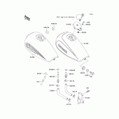 Схема вузла: Паливний бак для Kawasaki EL250 Eliminator 250