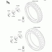 Схема узла: Шины для Kawasaki ZR750 Zephyr
