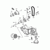 Схема узла: Масляный насос для Kawasaki ER650 Z650 ABS