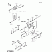 Схема узла: Задняя подвеска для Kawasaki ZX600 Ninja 600R