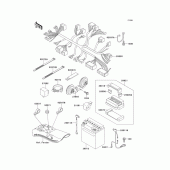 Схема вузла: Електроустаткування для Kawasaki EN500 Vulcan 500