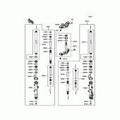 Схема вузла: Передня вилка для Kawasaki ER250 Z250 ABS
