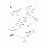 Схема узла: Переключатель передач для Kawasaki KX125