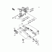 Схема вузла: Задній маятник для Kawasaki BX250 NINJA 250SL
