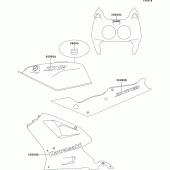 Схема вузла: Decal(red) для Kawasaki ZX750 ZXR750