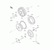Схема вузла: Зчеплення для Kawasaki ZX600 ZZ-R600