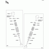 Схема узла: Клапан(ы) для Kawasaki ZX1200 Ninja ZX-12R