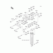 Схема вузла: Підвіска для Kawasaki KX250/ KX252 KX250