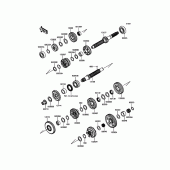 Схема узла: Трансмиссия для Kawasaki ZX1400 ZZR1400 ABS