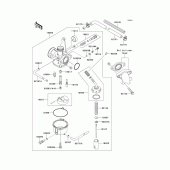 Схема узла: Карбюратор для Kawasaki KLX110 KLX110