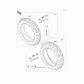 Схема узла: Шины для Kawasaki VN1700 VN1700 Classic ABS