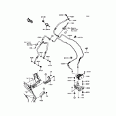 Схема вузла: Brake Piping для Kawasaki KLZ1000 Versys 1000 LT